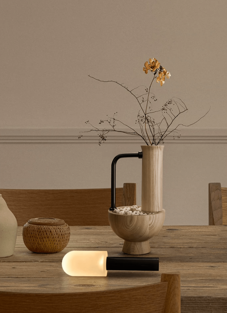 Wood Column Table Lamp — Table Lamp | Maison Monashee — view 8