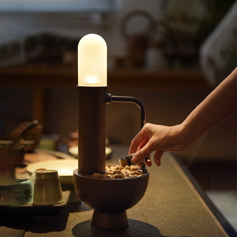 Wood Column Table Lamp — Table Lamp | Maison Monashee — view 13