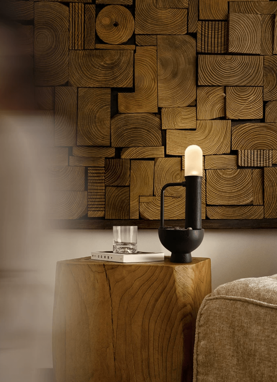 Wood Column Table Lamp — Table Lamp | Maison Monashee — view 14