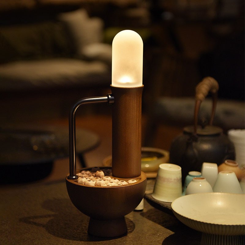 Wood Column Table Lamp — Table Lamp | Maison Monashee — view 15