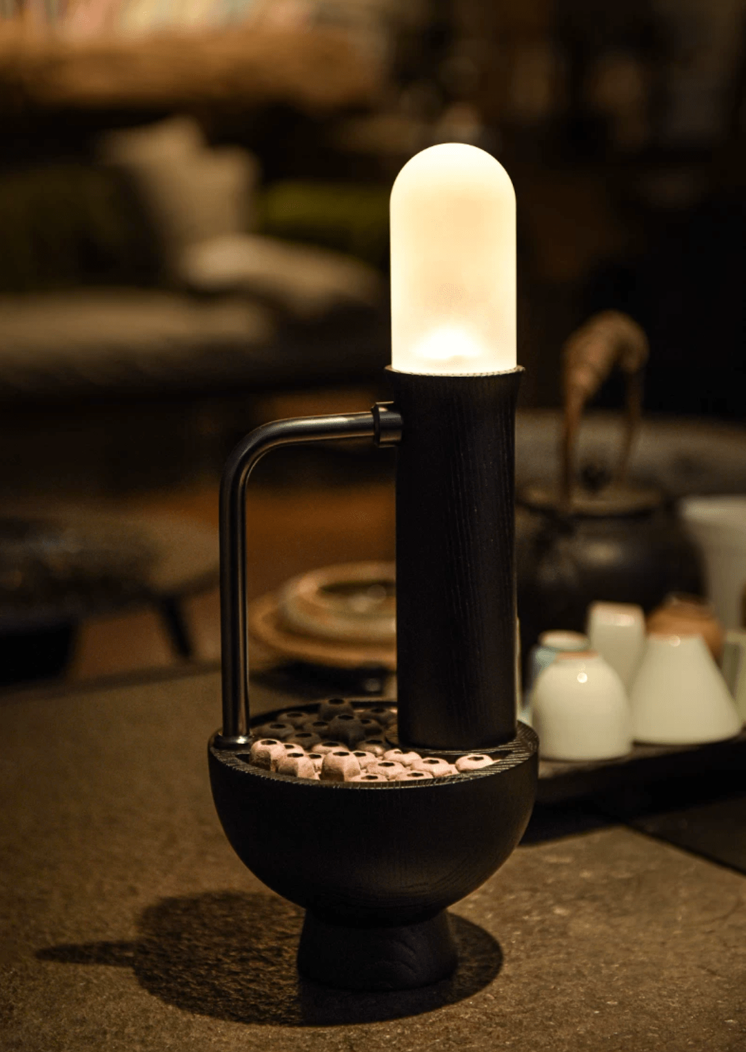 Wood Column Table Lamp — Table Lamp | Maison Monashee — view 16