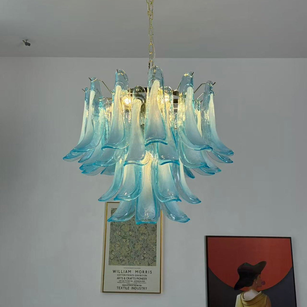 Aqua Glass Chandelier — Chandelier | Maison Monashee — view 7