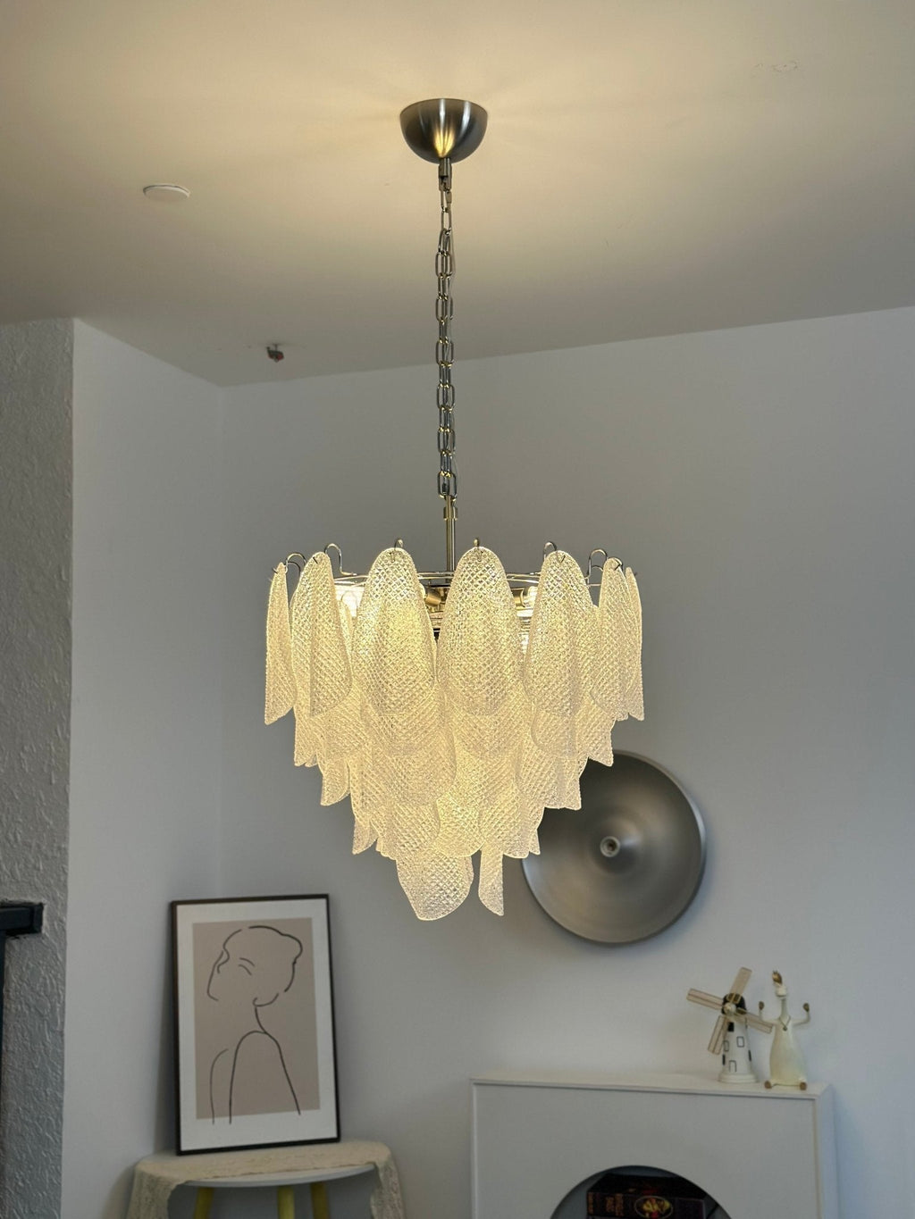 Murano Glass Teardrop Chandelier — Chandelier | Maison Monashee — view 15