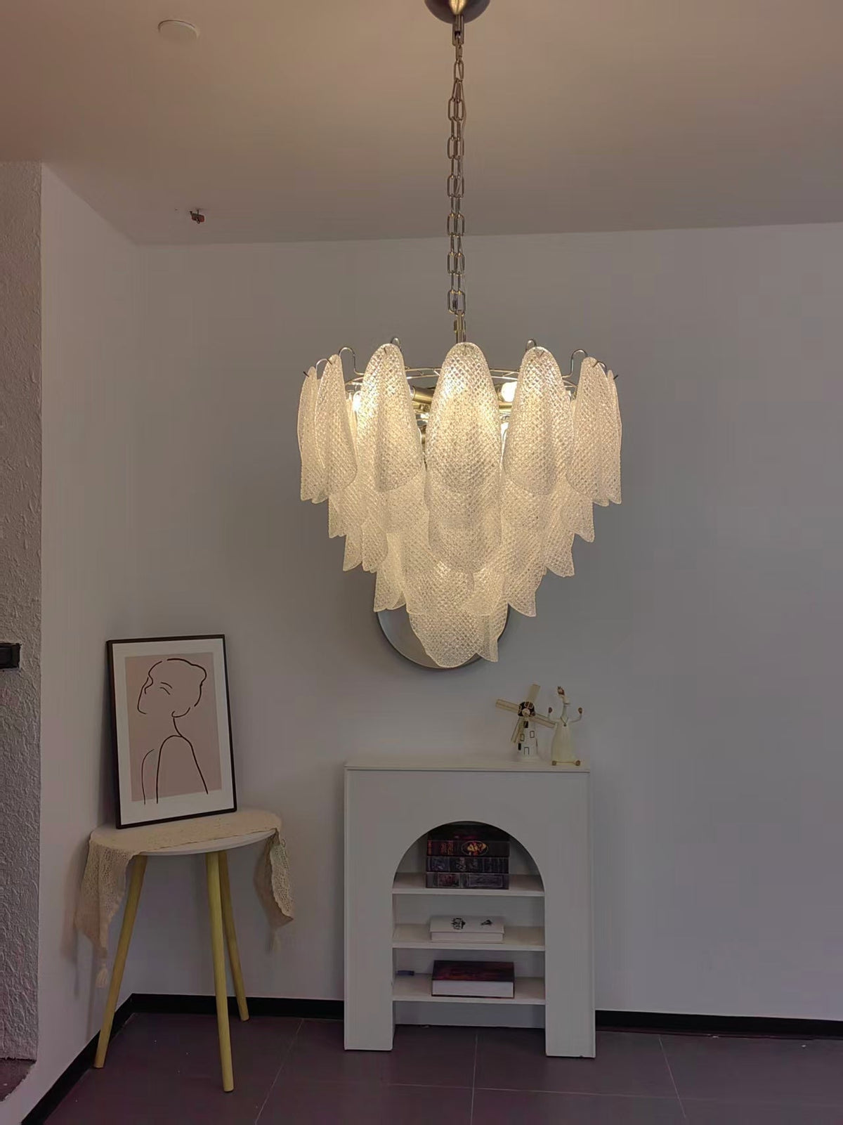 Murano Glass Teardrop Chandelier — Chandelier | Maison Monashee — view 14