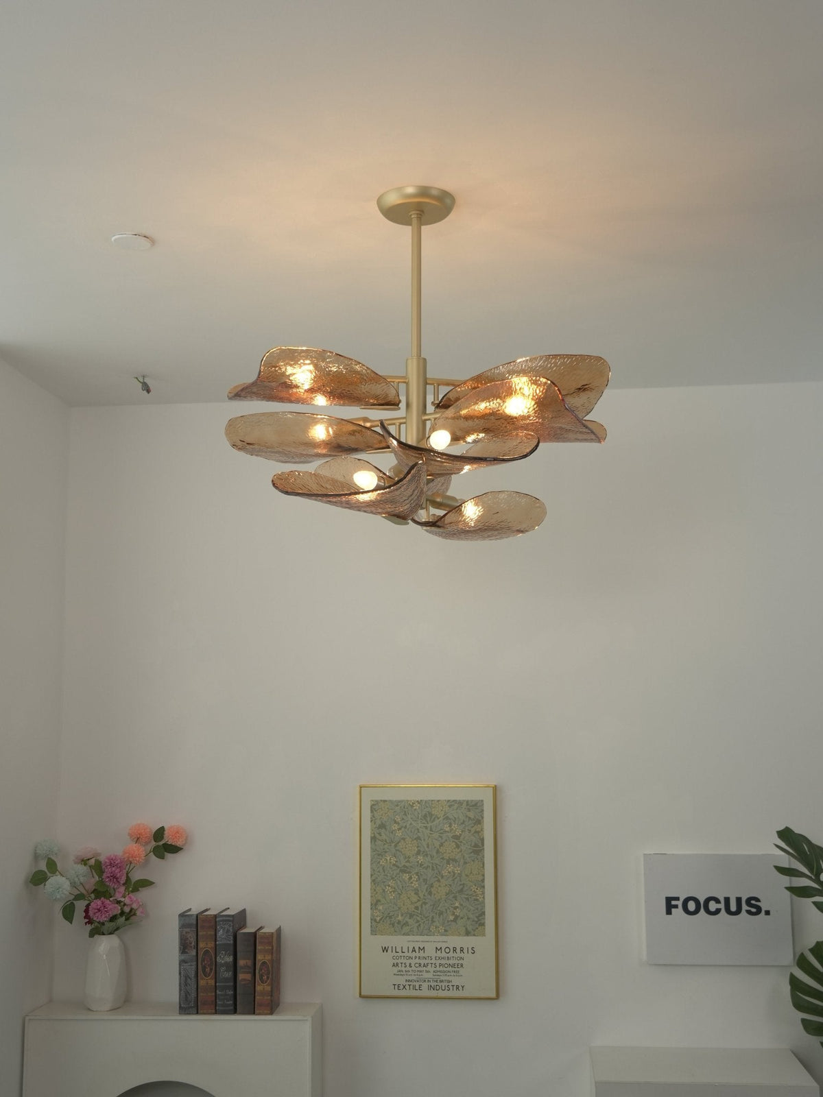 Vintage Gold Leaf Chandelier — Chandelier | Maison Monashee — view 17