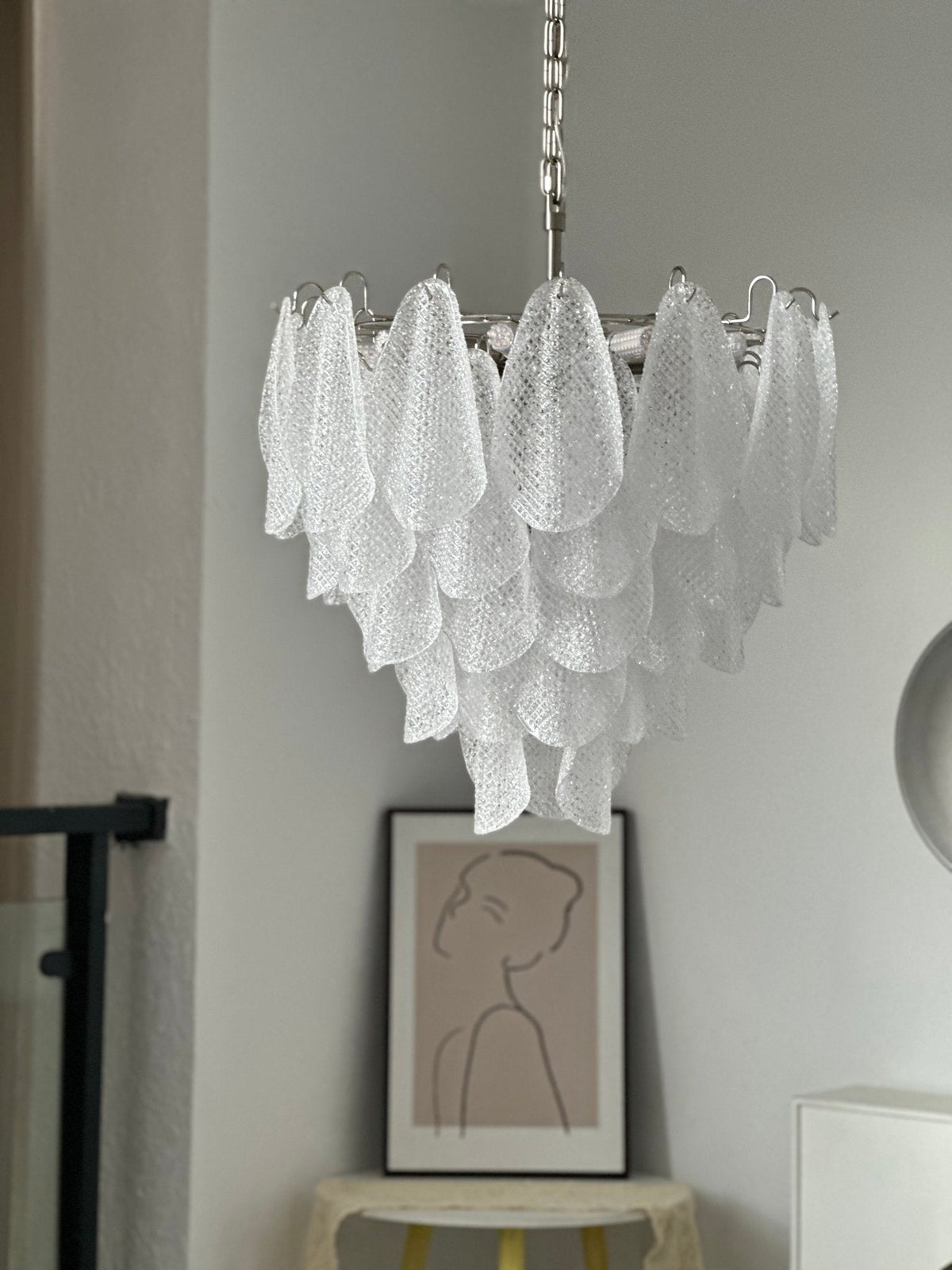 Murano Glass Teardrop Chandelier — Chandelier | Maison Monashee — view 9