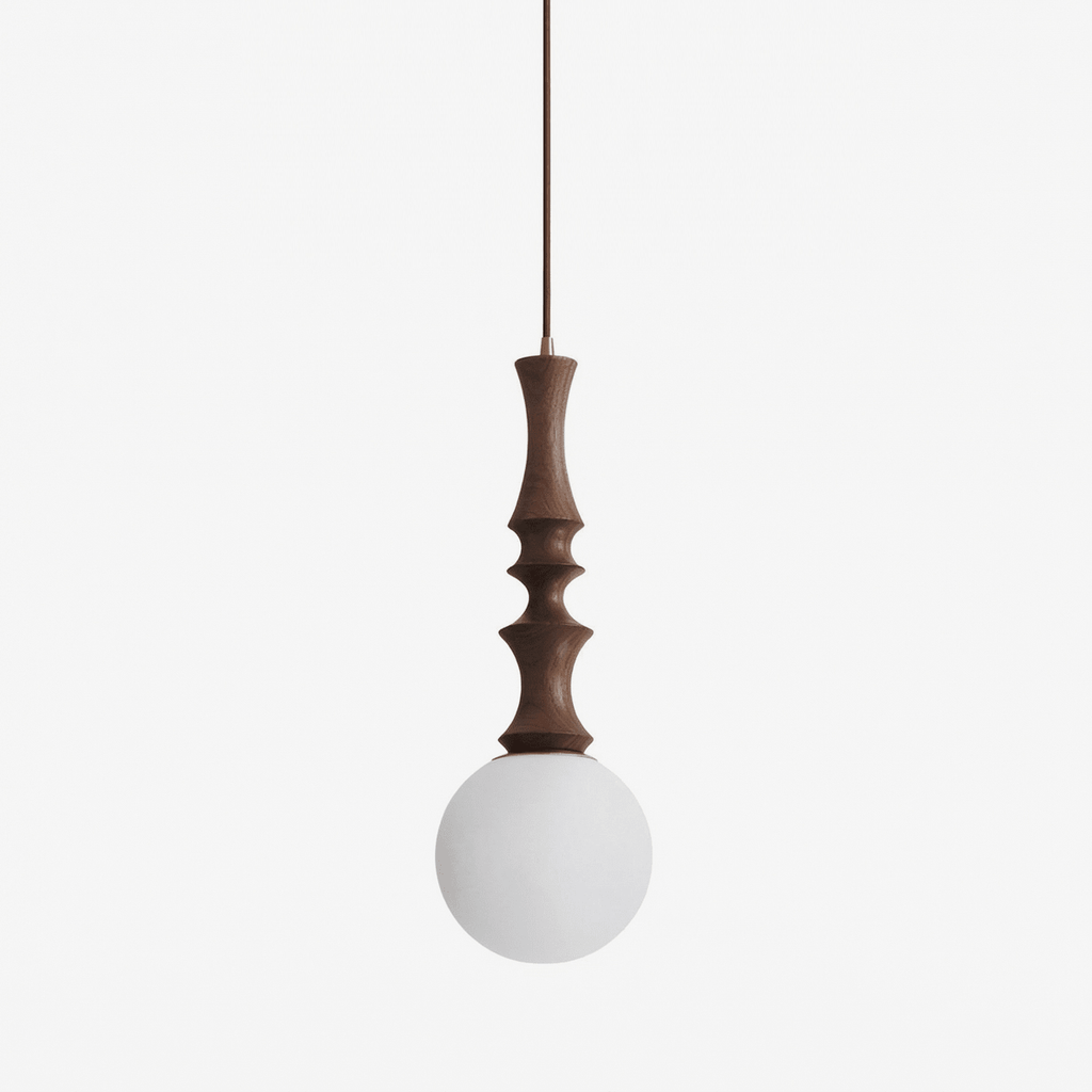 Wood Globe Pendant Light — Pendant Light | Maison Monashee