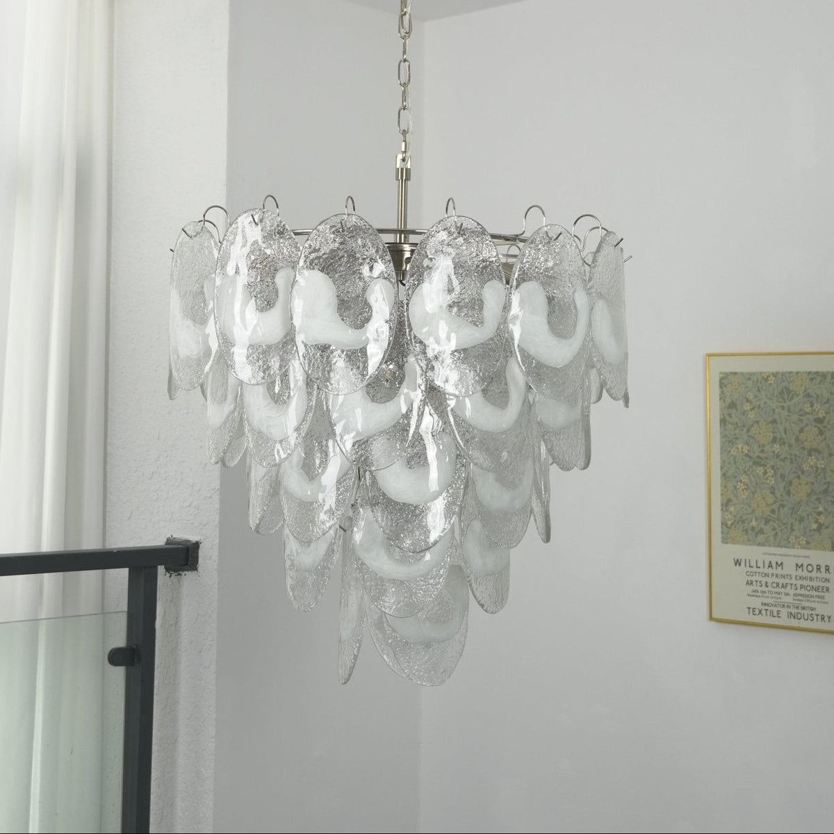 Brushed Nickel Dining Room Chandelier — Chandelier | Maison Monashee — view 11