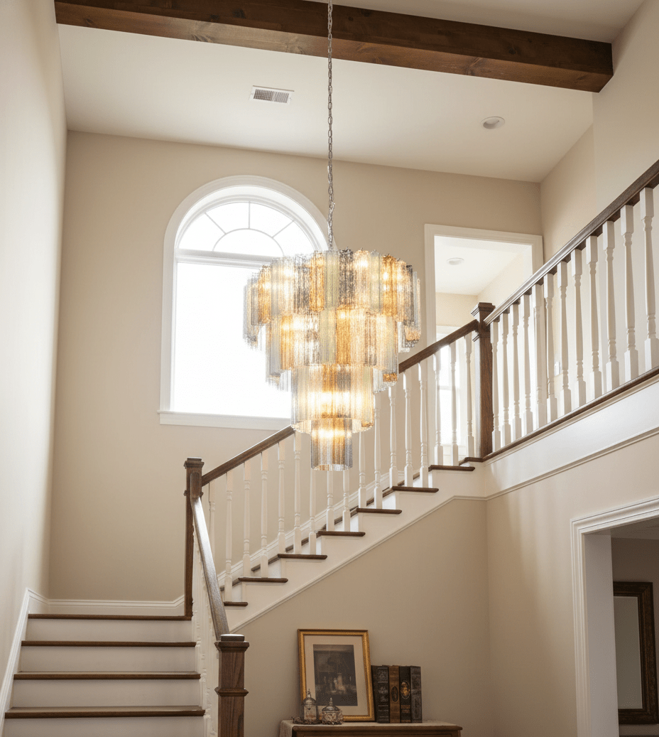 Vintage Silver Chandelier — Chandelier | Maison Monashee — view 3