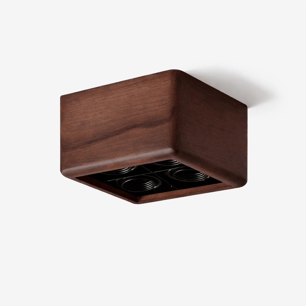 Wood Box Light Fixture — Ceiling Light | Maison Monashee