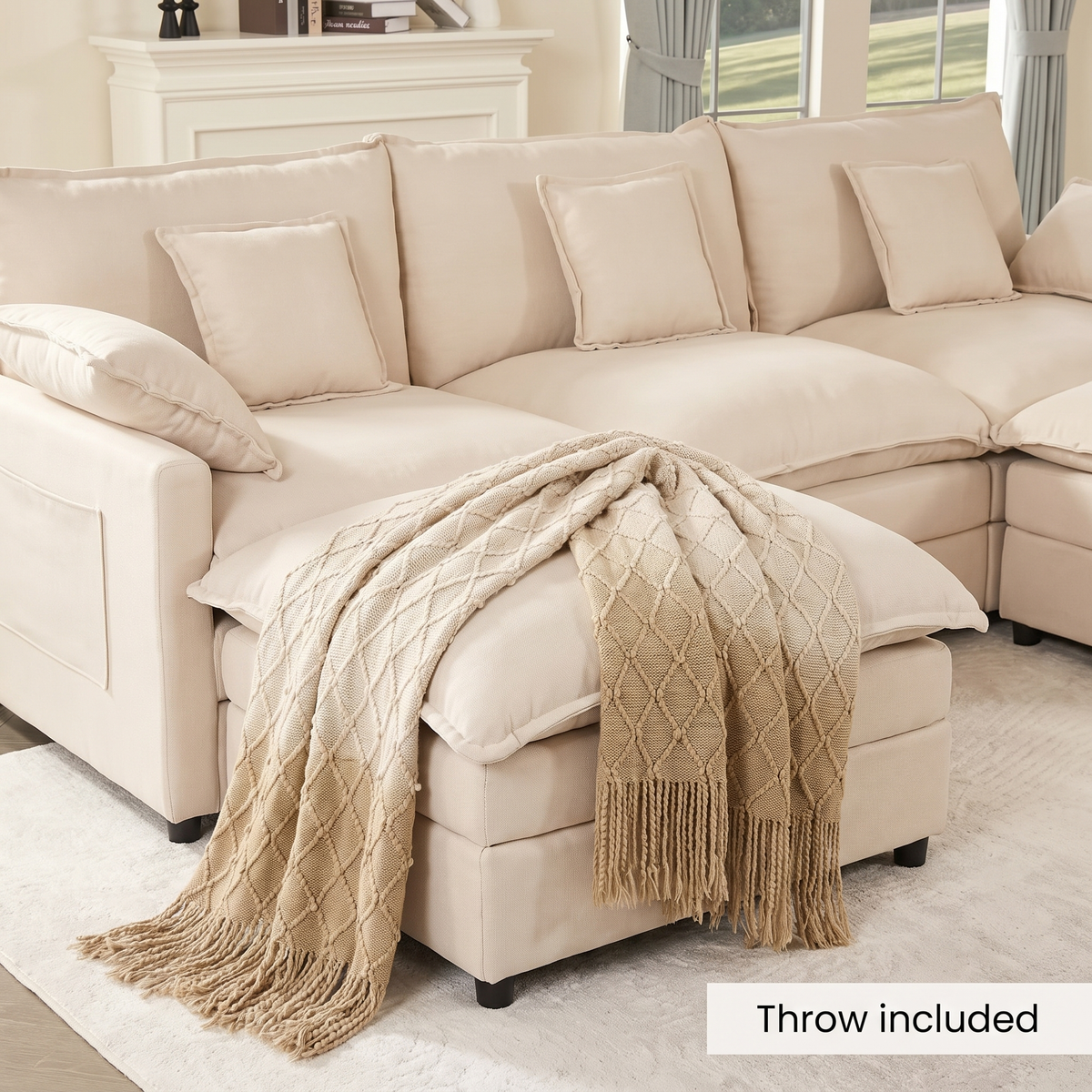 Cream Cloud Couch