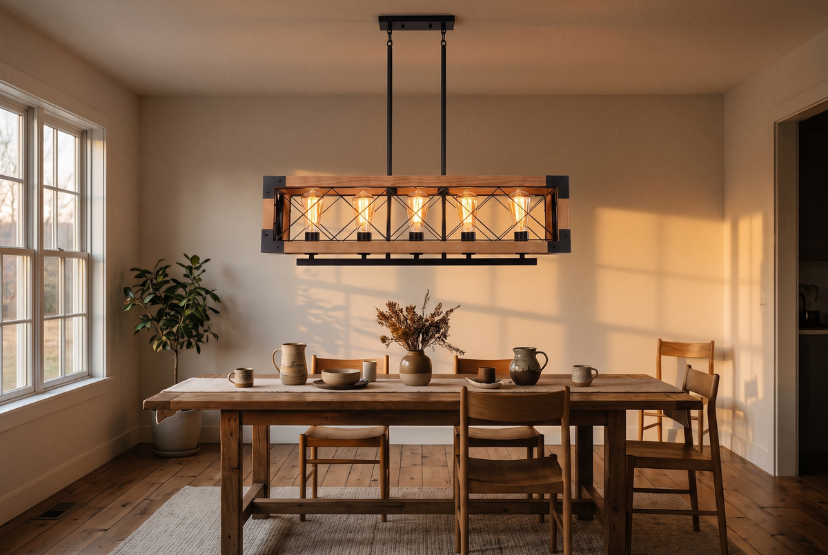 Farmhouse Dining Room Chandelier