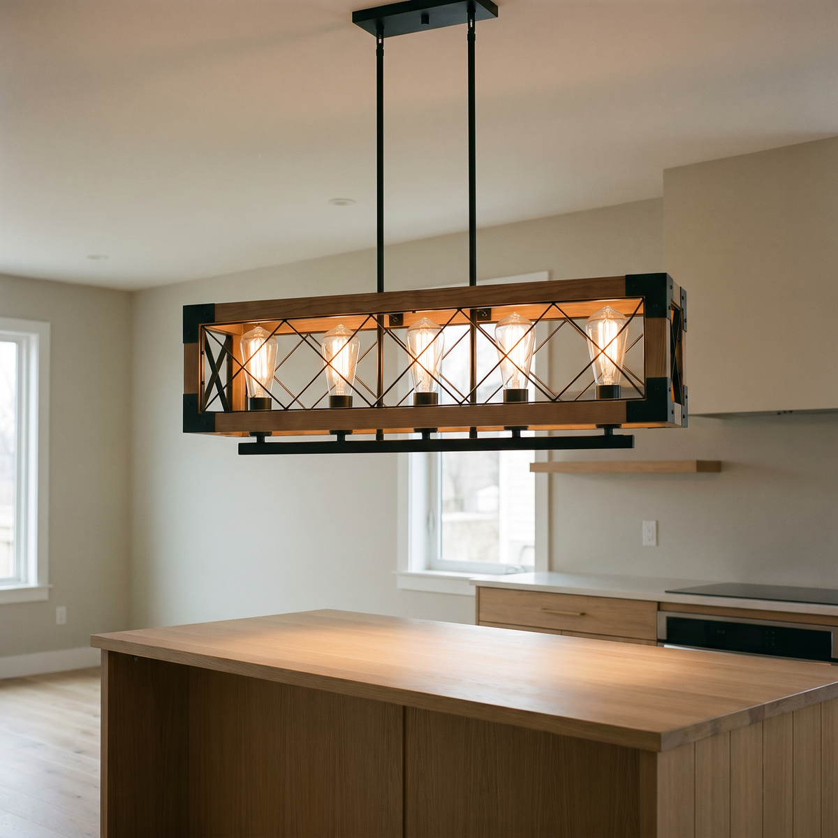 Farmhouse Dining Room Chandelier