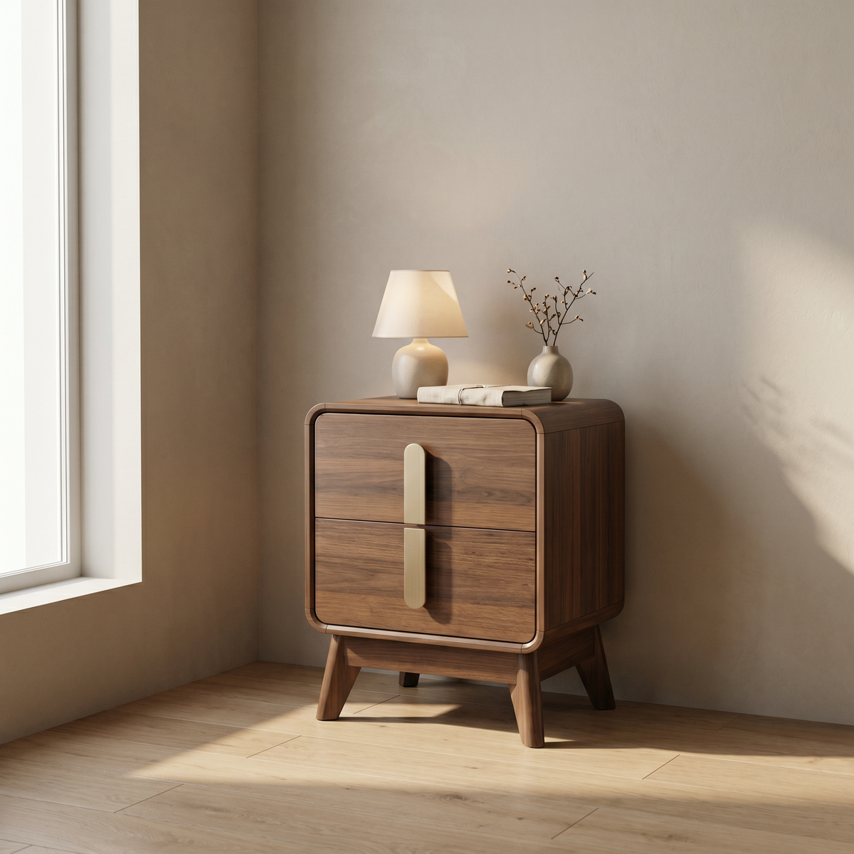 Walnut Nightstand