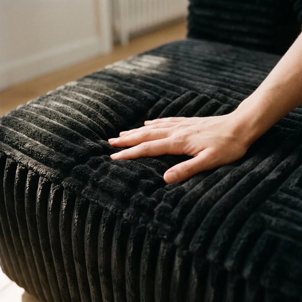 U-shaped boneless couch