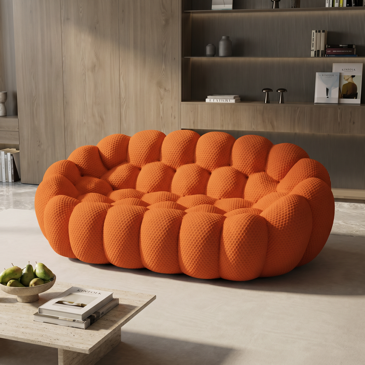 Orange Bubble Couch