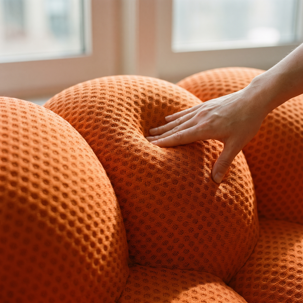Orange Bubble Couch