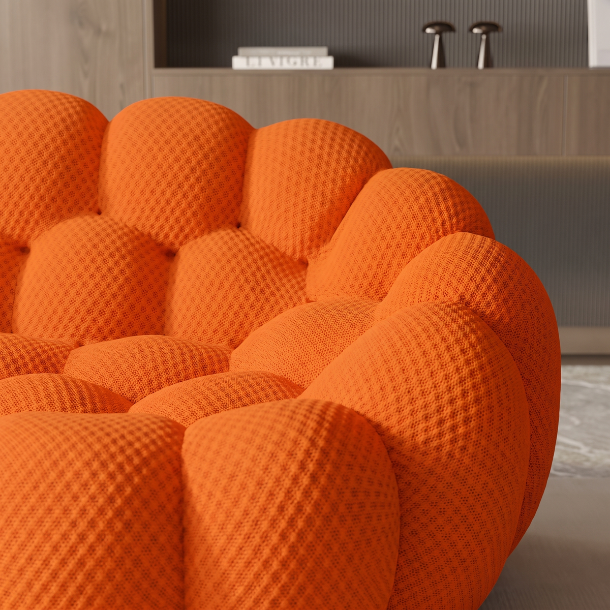 Orange Bubble Couch