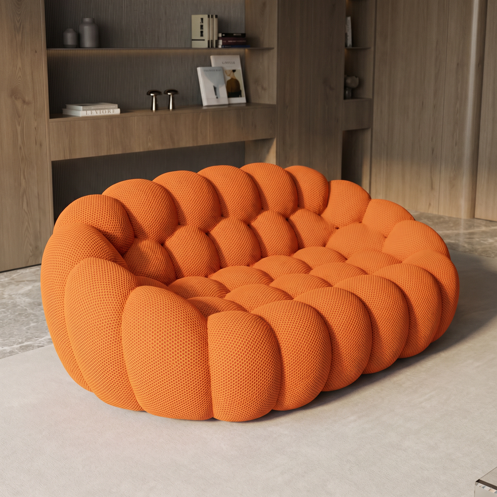 Orange Bubble Couch