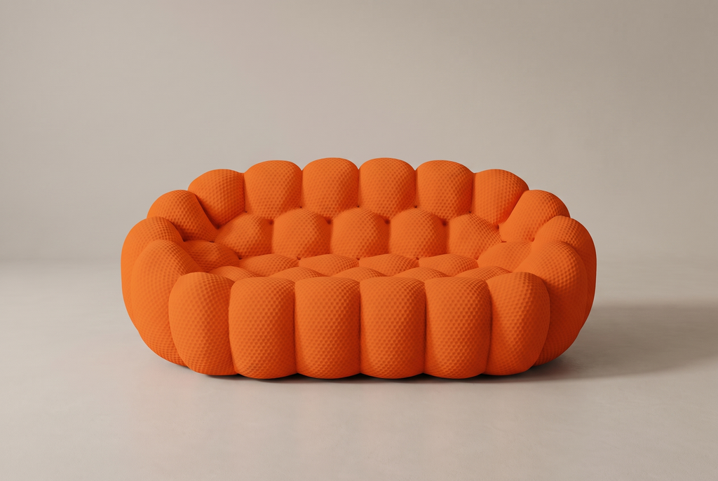 Orange Bubble Couch