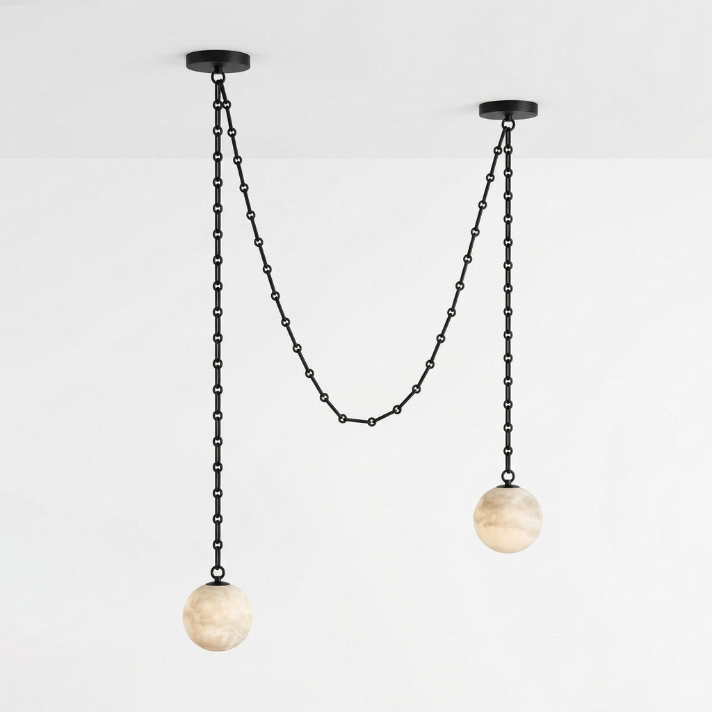 Industrial Orb Chandelier — Chandelier | Maison Monashee — view 14