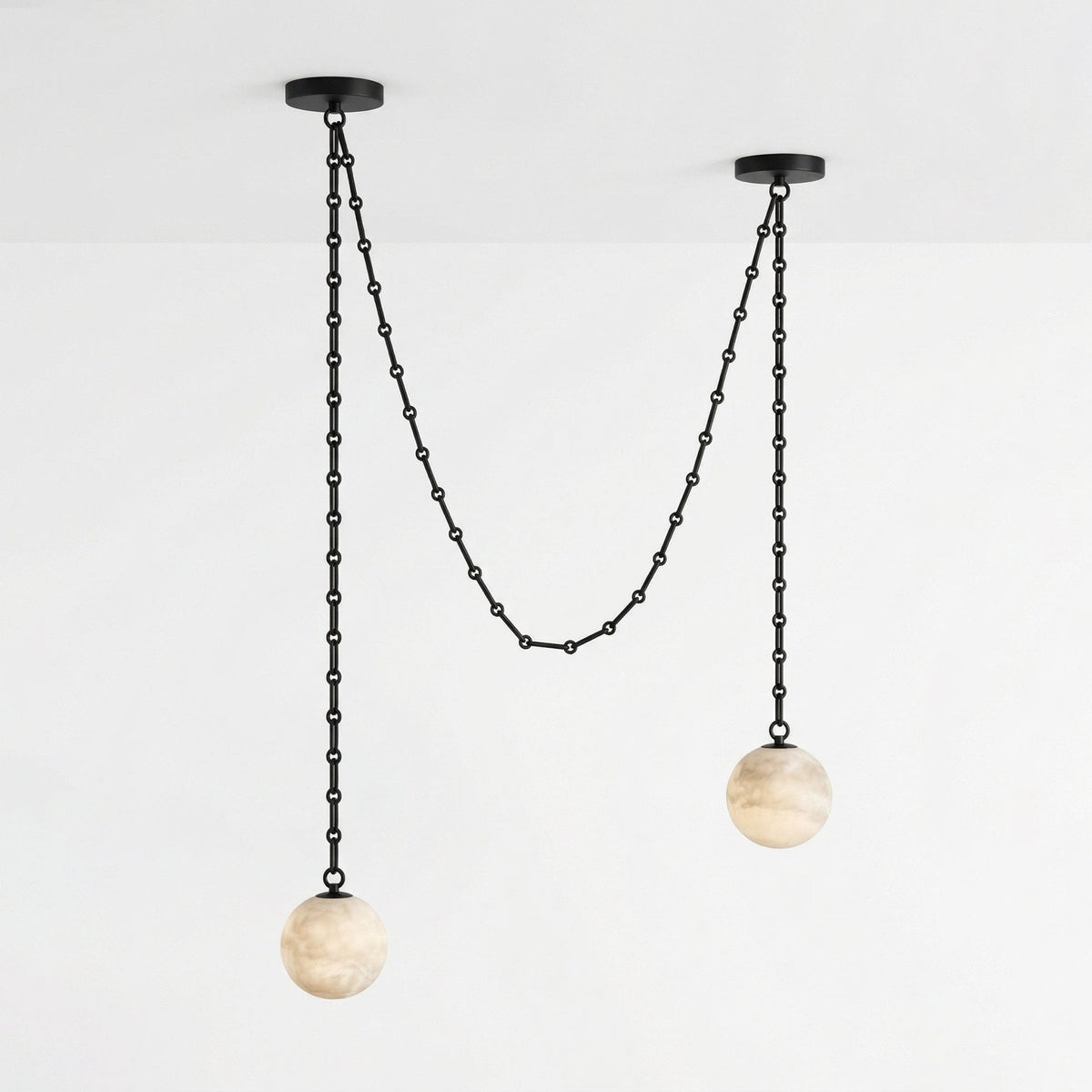 Industrial Orb Chandelier — Chandelier | Maison Monashee — view 14
