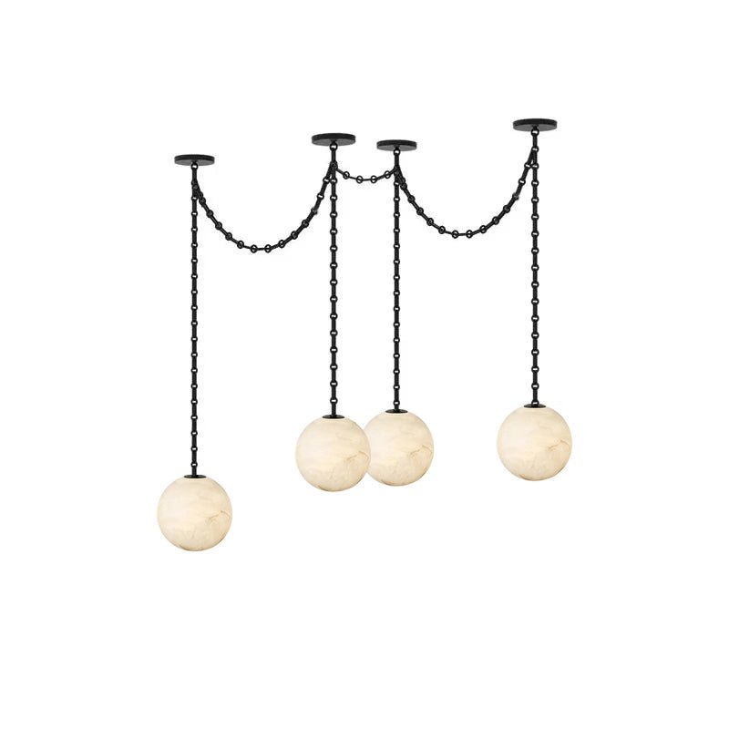Industrial Orb Chandelier — Chandelier | Maison Monashee — view 8