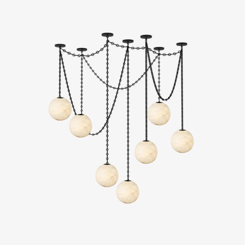 Industrial Orb Chandelier — Chandelier | Maison Monashee — view 11