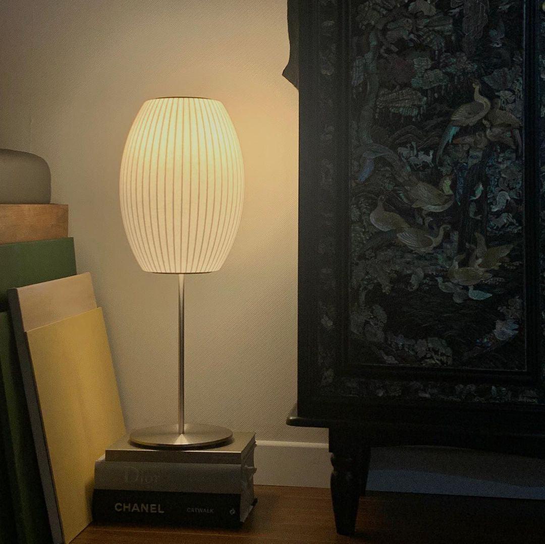 White Side Table Lamp — Table Lamp | Maison Monashee — view 10