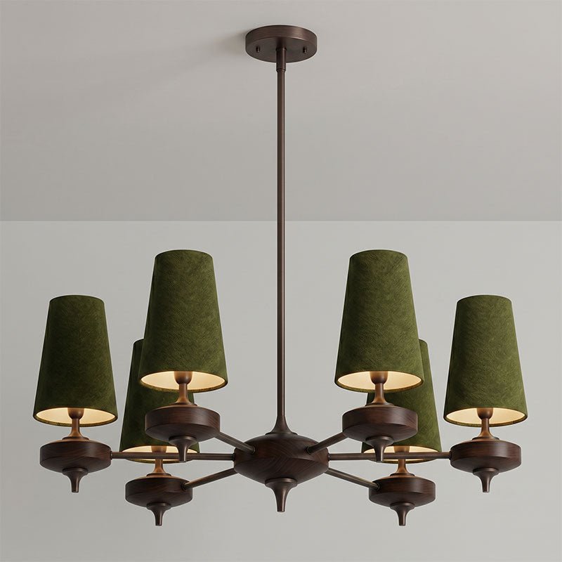 Green Sputnik Chandelier — Chandelier | Maison Monashee — view 16