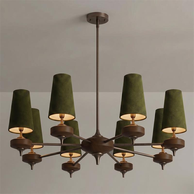 Green Sputnik Chandelier — Chandelier | Maison Monashee — view 19
