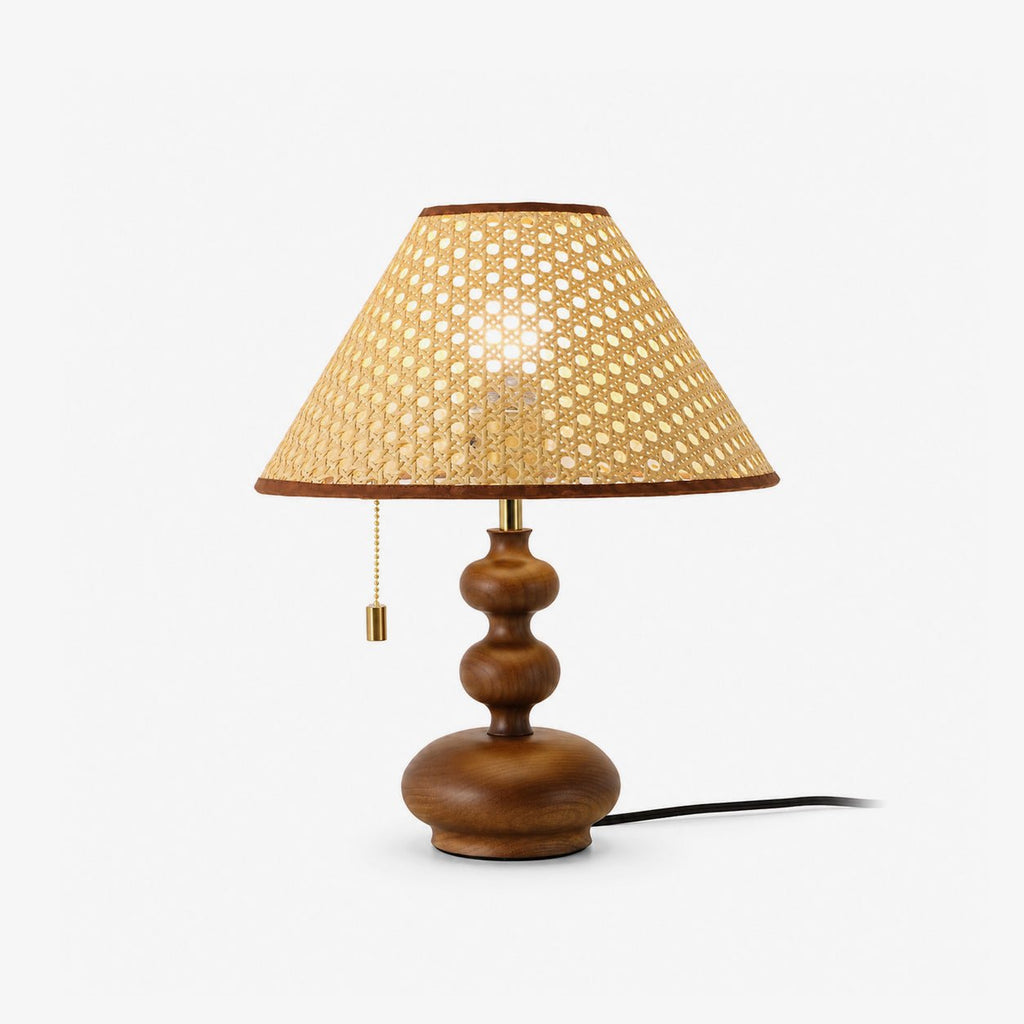 Round Wood Table Lamp — Table Lamp | Maison Monashee