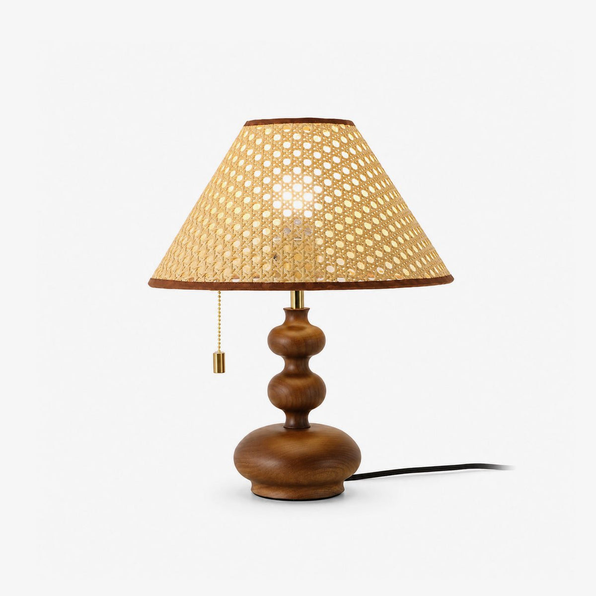 Round Wood Table Lamp — Table Lamp | Maison Monashee