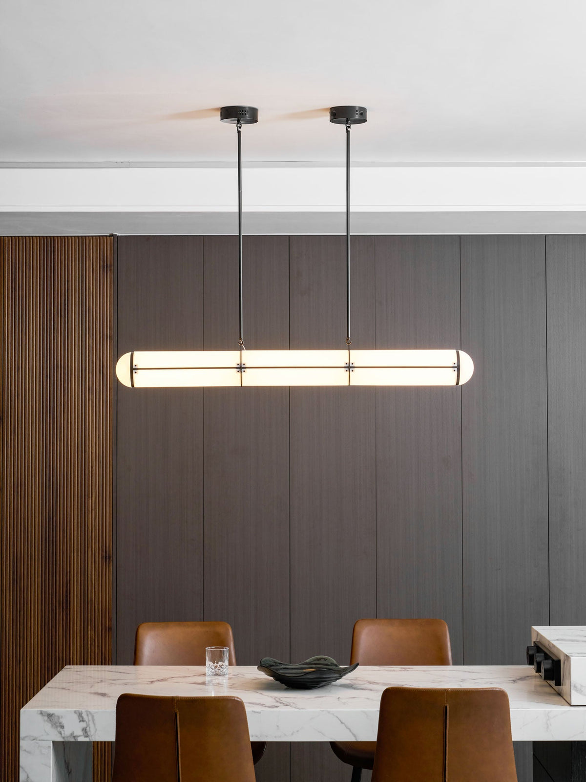Round Linear Pendant Light — Pendant Light | Maison Monashee — view 45