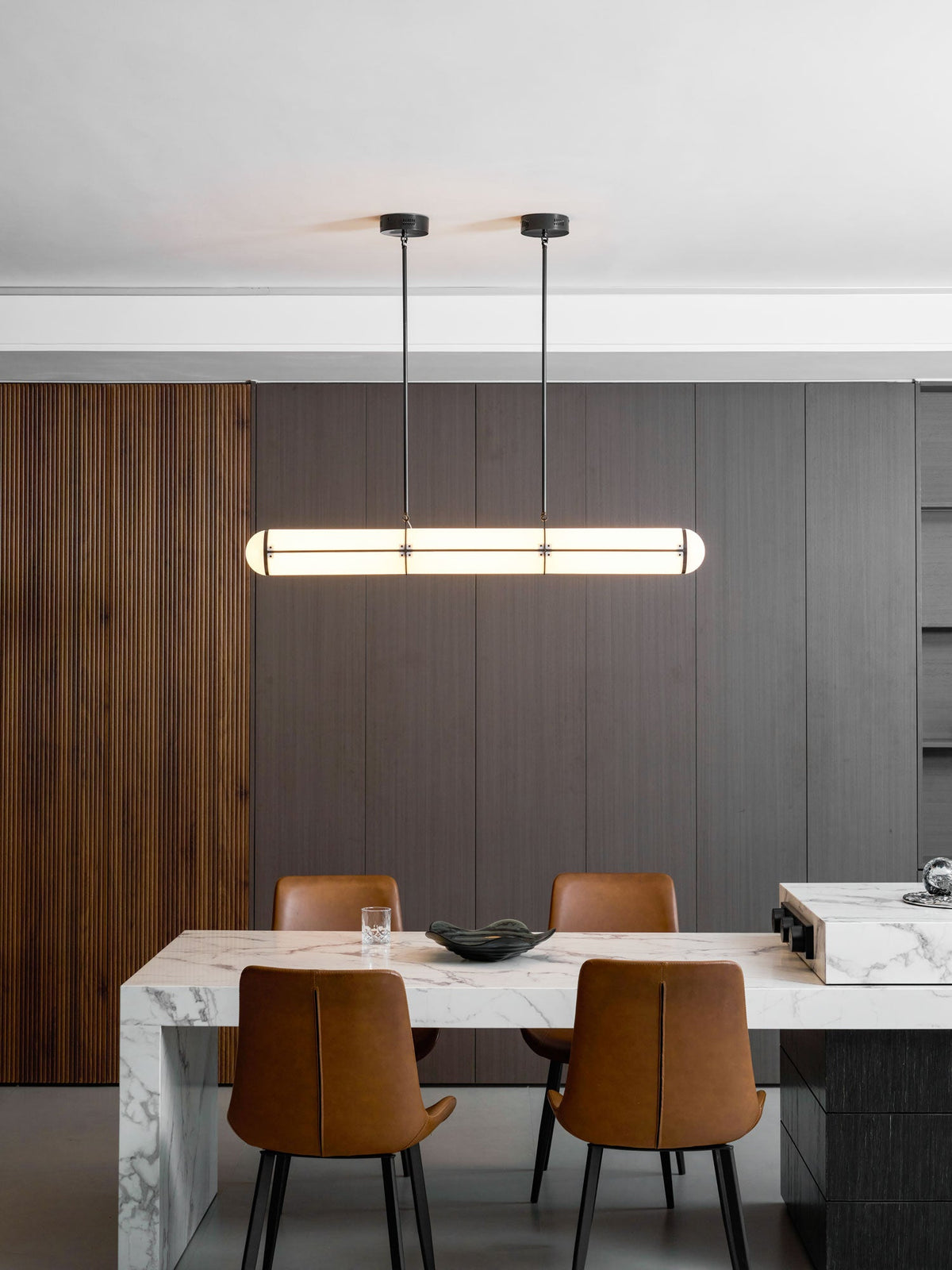 Round Linear Pendant Light — Pendant Light | Maison Monashee — view 41