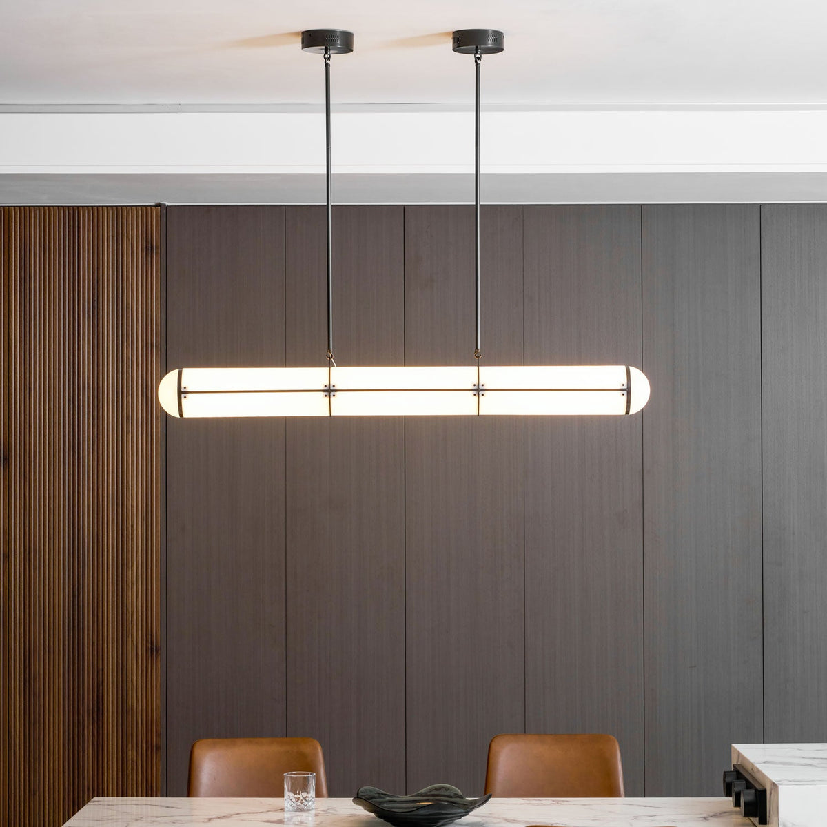 Round Linear Pendant Light — Pendant Light | Maison Monashee — view 42