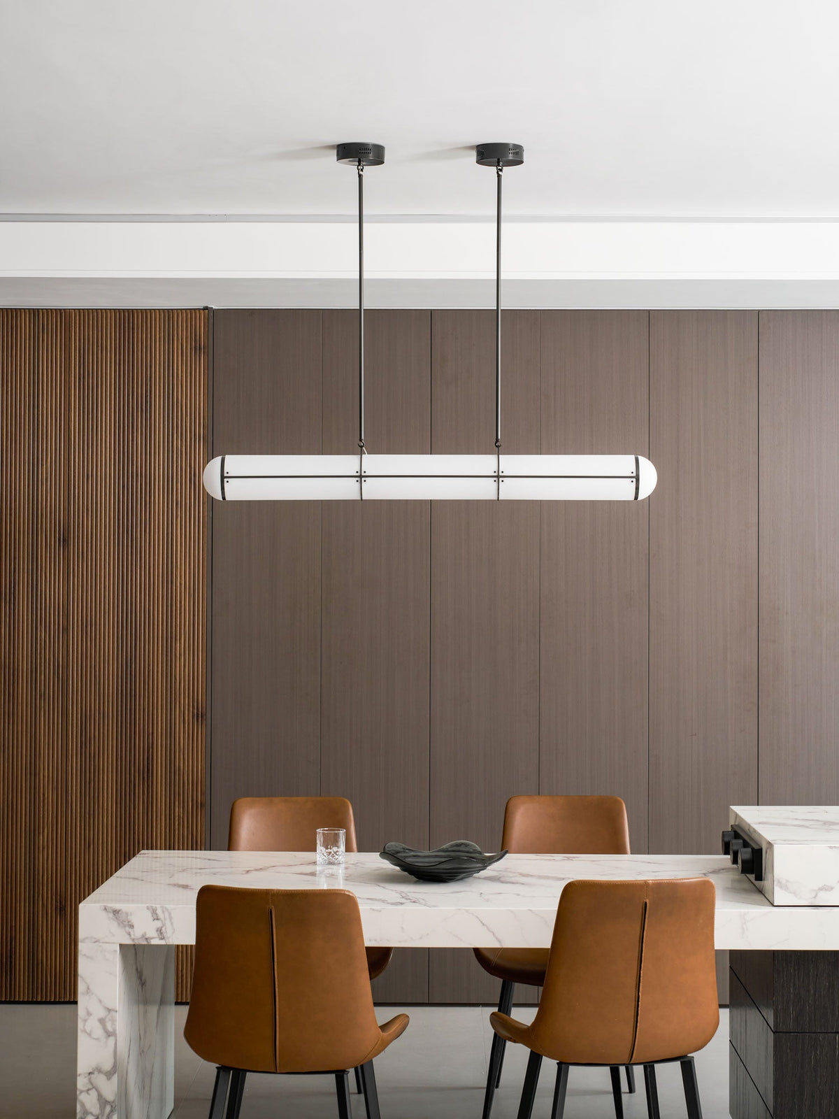 Round Linear Pendant Light — Pendant Light | Maison Monashee — view 46