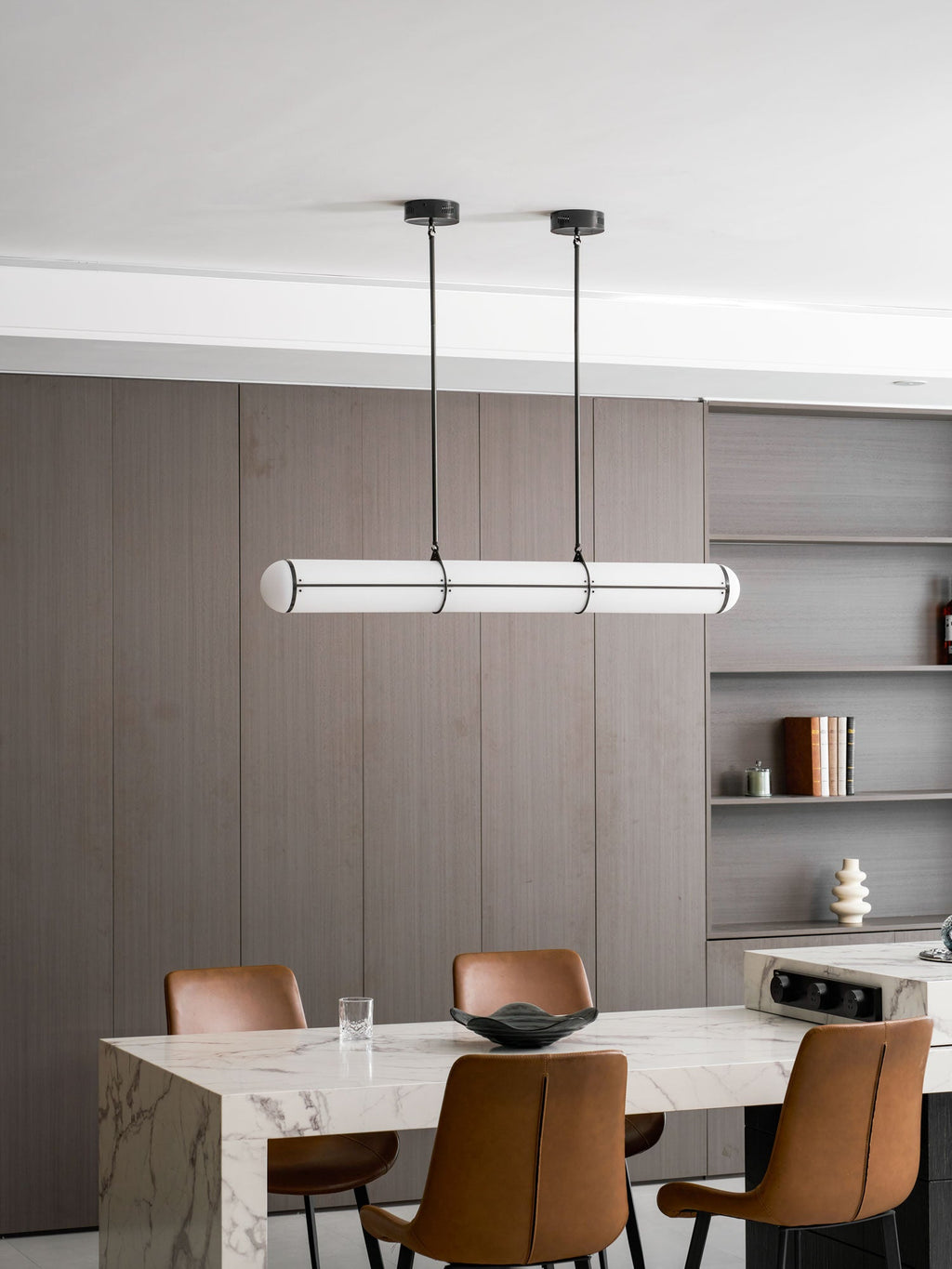 Round Linear Pendant Light — Pendant Light | Maison Monashee — view 47