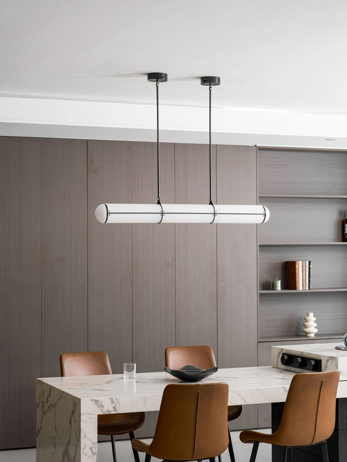 Round Linear Pendant Light — Pendant Light | Maison Monashee — view 47
