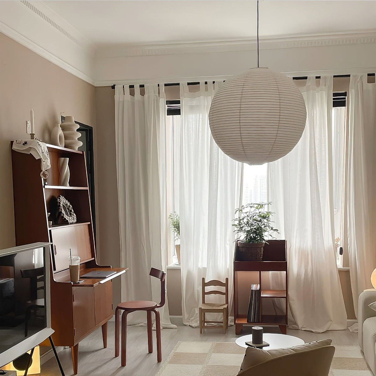 Round Lantern Pendant Light — Pendant Light | Maison Monashee — view 57