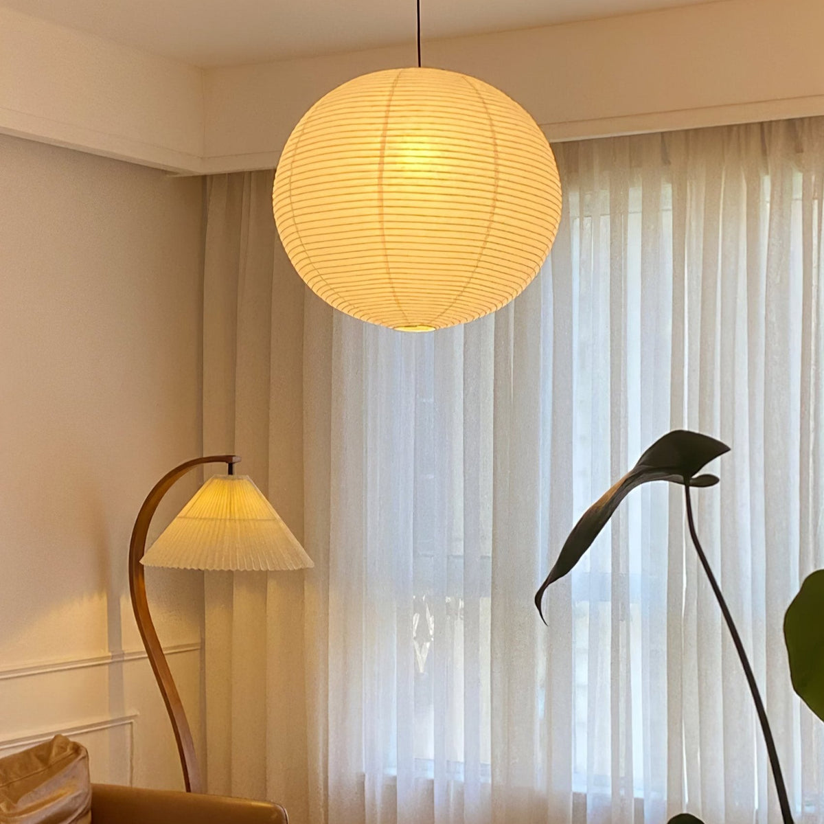 Round Lantern Pendant Light — Pendant Light | Maison Monashee — view 6